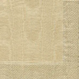 972b Caspari 025096176064 Moire Paper Cocktail Napkins In Gold Box Of 40