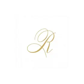 Caspari 025096776189 Entertaining With White Pearl Paper Linen Cocktail Napkins Monogram Initial R Pa