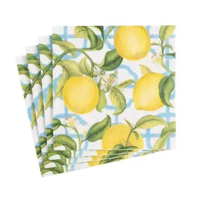 Ivory-20 Caspari 025096807050 Cocktail Napkins Seville Paper In Per Packa