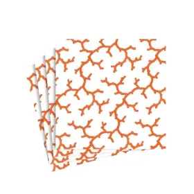 Caspari 025096894265 The Coral Sea Paper Cocktail Napkins In 20 Per Package