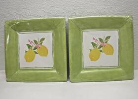 Caspari 025096971850 7 Inch Salad / Dessert Paper Plates Limoncello Lemon 2 Sealed Pkgs 16 Total
