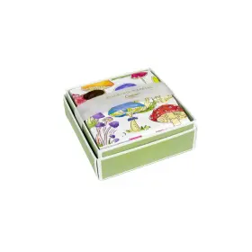 Caspari 025096984898 Woodland Mushrooms Boxed Cocktail Napkins - 40 Per Box