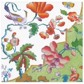 16360d Caspari Paper Luncheon Napkins Summer Palace Celadon - Set Of 2 Packs