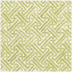 16451l Caspari Paper Luncheon Napkins Fretwork In Moss Green - 2 Packs