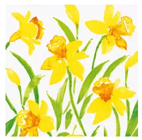 18980l Caspari Paper Luncheon Napkins Spring Herald - 2 Packs