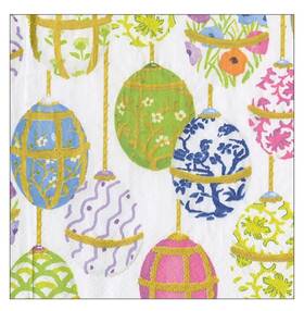 Caspari 18990c Paper Beverage Napkins Les Oeufs - 2 Packs