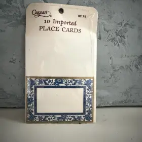 3880p Caspari Place Cards Original Design Chinoiserie 10 Ct Pkg Table D Cor New Nos