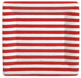 Caspari 672458183361 4th Of July Party Ideas Supplies Paper Plates Dinner Size Red And White 16