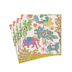 Caspari 781147250069 Entertaining With 20-pack Le Jardin De Mysore Cocktail Napkins