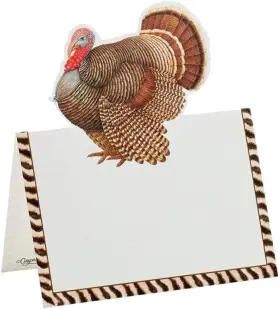 85937p Caspari Die-cut Place Cards Thomas T. Byrd - Set Of 2