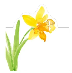 95921p Caspari 953921 Die-cut Place Cards Spring Herald - Set Of 2