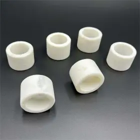 Cb-nr-mrb-8 Castello Usa Inc Morden White Real Marble Napkin Rings For Kitchen/wedding - 96 Pieces