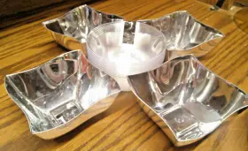 Bundle-12ct Cateers Corner 639277719799 Small Party Clear Plastic Bowls 4ct Metallic Silver-tone Aa87