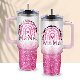Cgmibas 634052416641 Gifts For Mom - Mama Tumbler 40 Oz With Handle And Ounces
