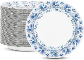 Ctpl-blue-85in Charmount Paper Plates Bulk 8.5 Inch 150pcs Disposable 8.5inch 150pc Blue