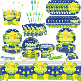 Chiazllta 445036492406 24 Guests Pickleball Party Decorations Supplies Tableware Set P
