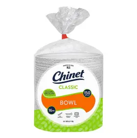 Chinet 037700327557 Classic White Fiber Bowl 16 Oz 150 Ct No Ship To Ca