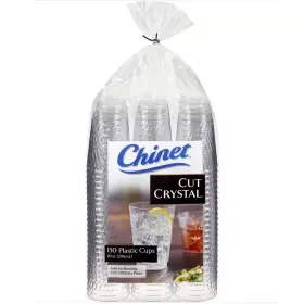 Chinet 037700382860 Cut Crystal 10 Ounce Plastic Cups 150count