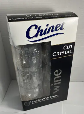 33502 Chinet Cut Crystal Coldcup Wine Glass Plastic Clear 8 Ct