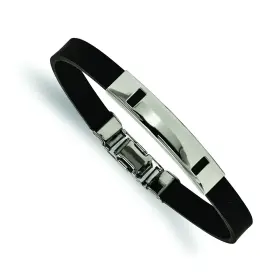Chisel 886774971902 Black Rubber 8.5in Bracelet