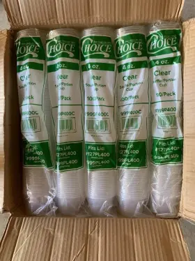 999p400c Choice 4 Oz Portion Cup Plastic/clear 2 500 Pcs 25 X 100 Packs