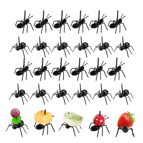 Chris.w 601285508511 24pcs Ants Food Pick Fruit Fork Set Halloween Picks Bento Decoration Accessories