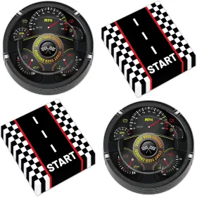 Cn0528 Chunnin 50pcs Race Car Party Plates And Napkins Birthday Small