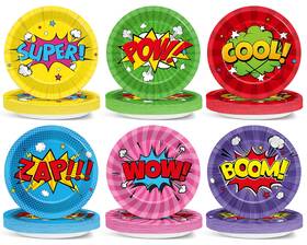 Chunnin Cn1131 60pcs Super Theme Hero Party Paper Plates For Small