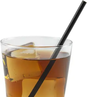 Stnslp1460501 Cibowares 5.75 Inch Cocktail Sipping Paper Straws Unwrapped Black