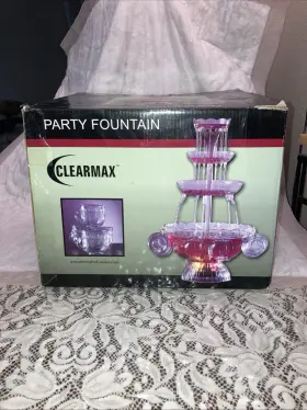 Clearmax 846084069577 Illuminated 3-tier Drink Fountain 1 Gallon 8 Reusable Cups Party Nob Clearmax 846084069577 Illuminated 3-tier Drink Fountain 1 Gallon 8 Reusable Cups Party Nob