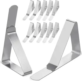Clp001 Clipra Tablecloth Clips Usa Based Brand - 12 Pack Stainless Steel Rust Proof