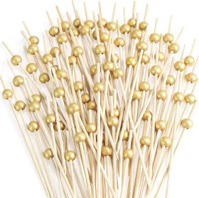 Cockstixs 445024043085 200 Pcs Cocktail Picks 4.7 Inch Toothpicks For Appetizers Bamboo Stic