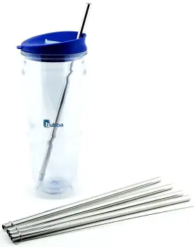 Bubbaenvy24 Cocostraw 4vex 4 Pack For Bubba Envy 24 Oz Big Tumbler Perfectfit 18/8 Stainless