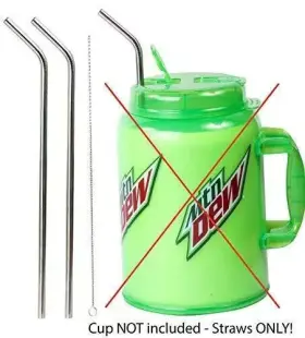 Jumbogulp2straw Cocostraw 2 Jumbo 14 Inch Stainless Steel 100 Oz Straw Huge Super Long Drinking Wide Insulated