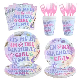 Colororca 725650250192 120 Pcs Girl Birthday Party Decorations Serve 24 - Its Me Hi Im The Birthda