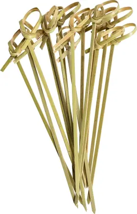 Comfy Package 445015183189 300 Count Bamboo Knot Picks - 4.75 Inch Cocktail Appetize