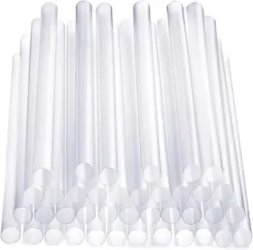 Comfy Package 850002902976 Jumbo 10 Mm Diameter 8.5 Inches Height Clear - 100 Count