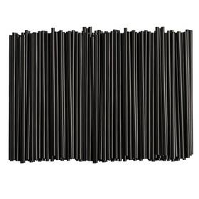 Comfy Package 850020988334 500 Count 7.75 Inch High Black Straws Disposable