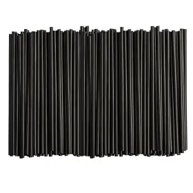Comfy Package 850020988334 500 Count 7.75 Inch High Black Straws Disposable