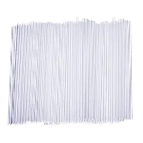 Comfy Package 850020988341 250 Count 7.75 Inch High Clear Straws Disposable Plastic Drink