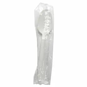 Concession Essentials 810011477834 Medium Weight Individually Wrapped Plastic Spoons Great For Take-out. 5.5 Inc