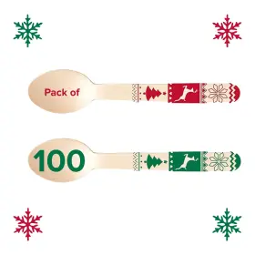 Concession Essentials 810094847302 Disposable Wooden Spoons Compostable And Earth Friendly