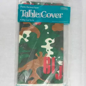 0002725133 Contempo Colours Vtg Gi Joe Tablecloth Table Cover Party Decor Camo Army 54 X 88 Unused Usa