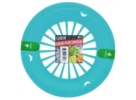 Cooking Concepts 636601174613 Sturdy Vented Paper Plate Holder 4 Pack Blue