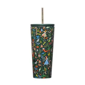 Rp2224gng Corkcicle X Rifle Paper Co. Cold Cup Insulated 24 Ounces Nutcracker Green