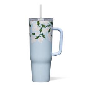 Corkcicle Rp2240gbh X Rifle Paper Co. Cruiser Insulated 40 Ounces Hydrangea Blue