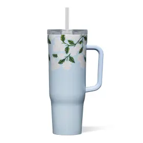 Rp2240gbh Corkcicle X Rifle Paper Co. Cruiser Insulated 40 Ounces Hydrangea Blue