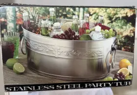 Costco 400001084298 Stainless Steel Party Tub