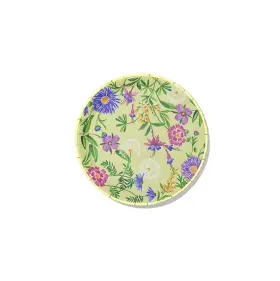 Coterie 787790269700 Wildflower Decorative Small Paper Plates With Floral Design For Bridal Party Bir