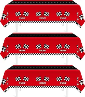 Cqx 445002115155 Childom 3pcs Racing Car Plastic Tablecloth Race Birthday Party Decorations 54ft